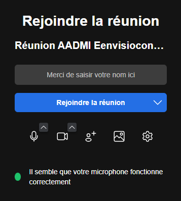 Rejoindre la visio