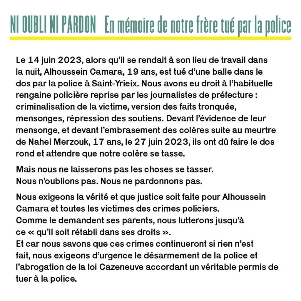 Tract premier anniversaire mort Alhoussein page 2