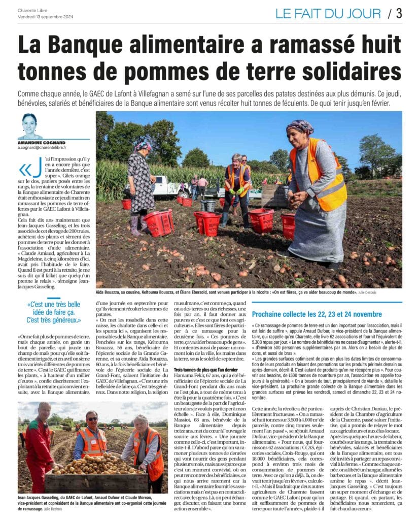 La Charente libre du 13 septembre 24 - Page 3