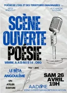 Lire la suite à propos de l’article Scène ouverte poésie le 26 avril