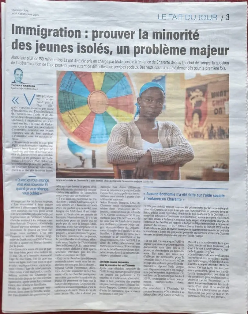 Article de La Charente Libre page 3